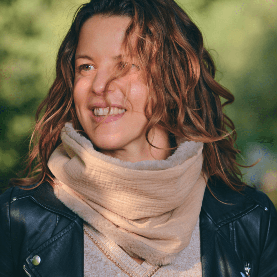 Echarpe tube adulte gaze pailletée camel