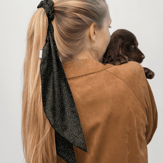 Foulchie noir pailleté