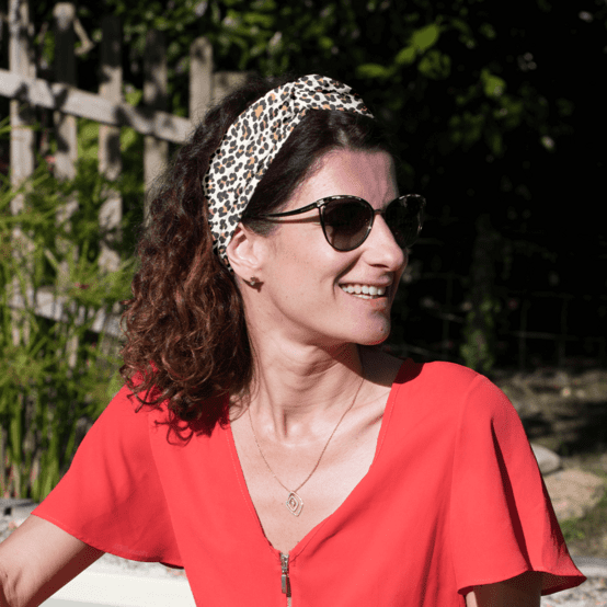 Bandeau croisé leopard