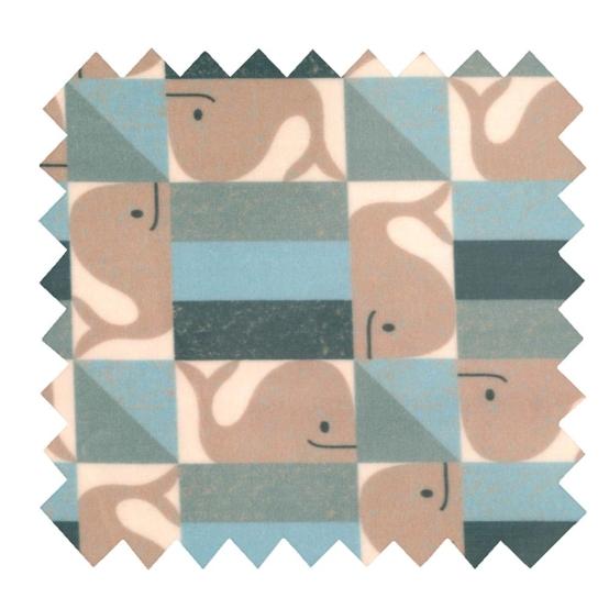 Tissu enduit  au mètre ex2541 baleino vert