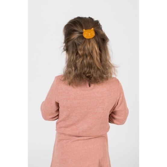 Barrette miaou ochre