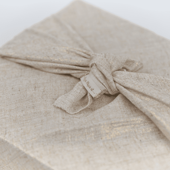 Furoshiki grand 73 x 73 cm  lin pailleté