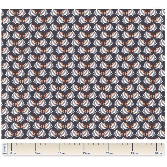 Tissu coton au mètre 1001 poissons