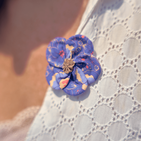 Petite Barrette Pétales de Fleur lavandula