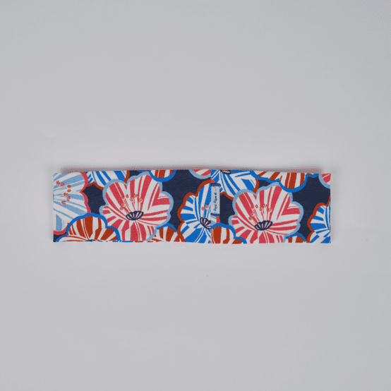 Bandeau jersey anémones rayées