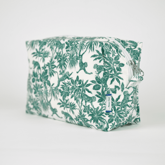Trousse de toilette rectangle jungle vintage