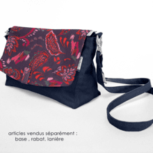 Rabat sac compagnon purple d'amour