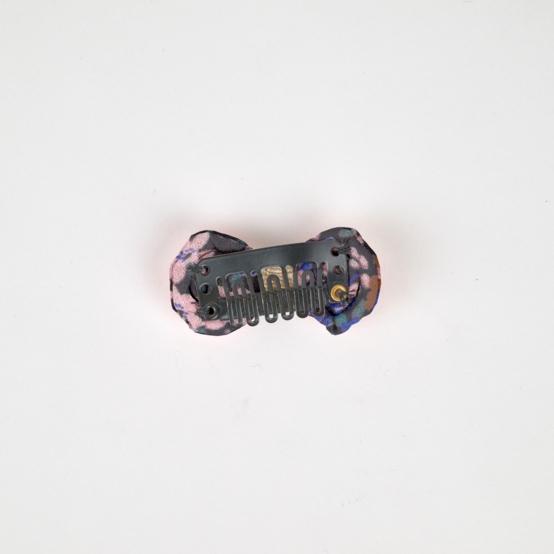 Barrette Noeud Anti-Glisse monet lilas