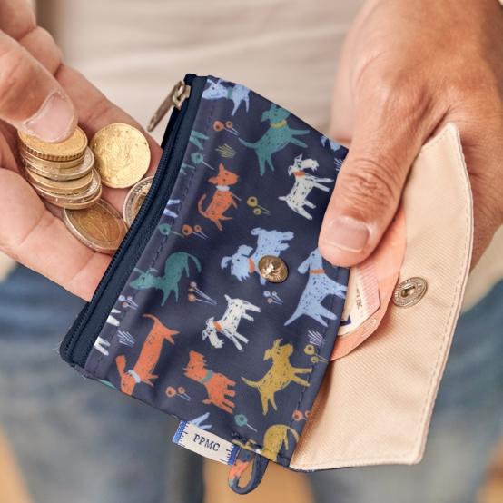 Mini pochette porte-monnaie copain canin