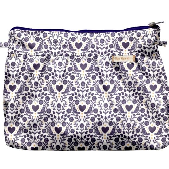 Pochette plissée scandinavia bleu