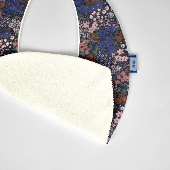 Bavoir bandana monet lilas