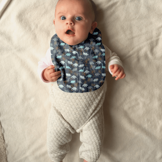 Bavoir Bébé jurassic dino marine
