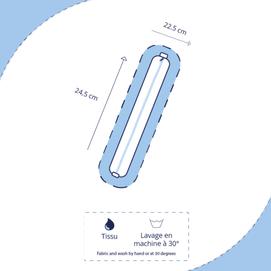 Trousse étui bulle bronze marine