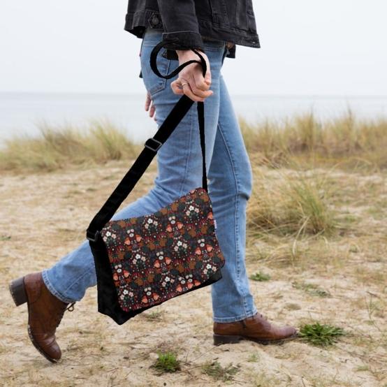 Rabat besace carré grand casse noisette