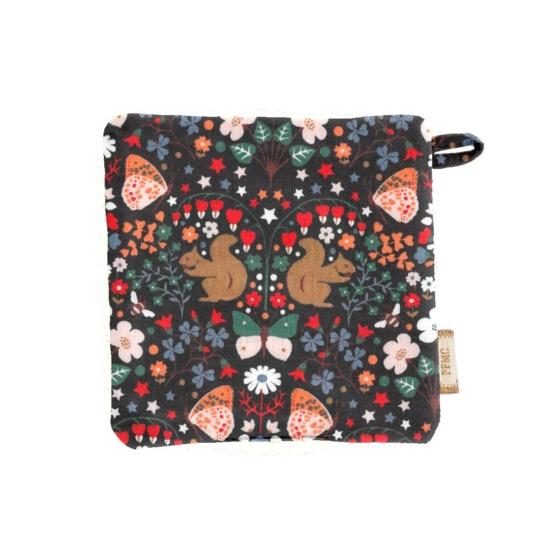 Carré Démaquillant Lavable casse noisette