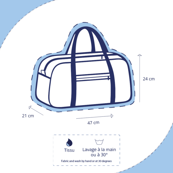 Sac week-end leopard matelassé moka