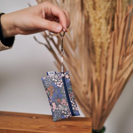 Pochette porte-clés monet lilas