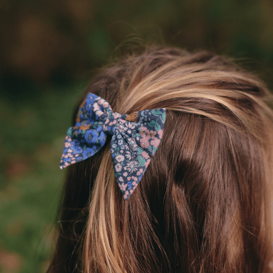 Barrette noeud papillon monet lilas