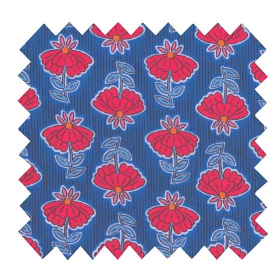 Coupon tissu 1 m ex2544 shanti bleu