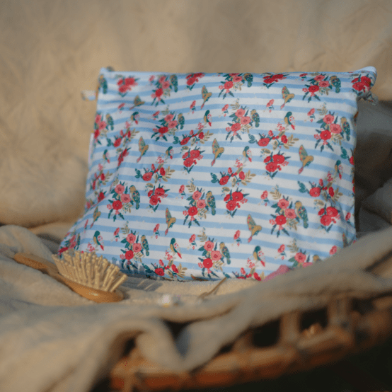 Trousse de toilette horizons fleuris