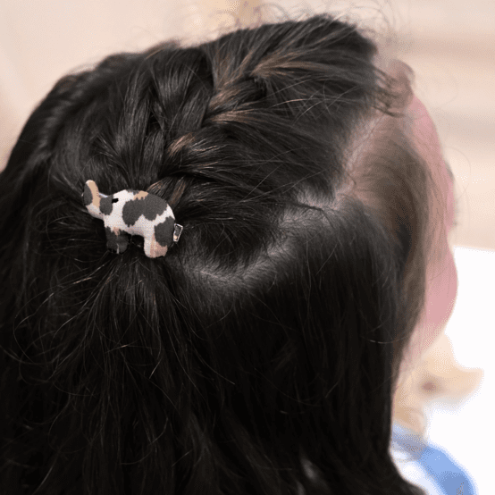 Barrette Eléphanteau leopard