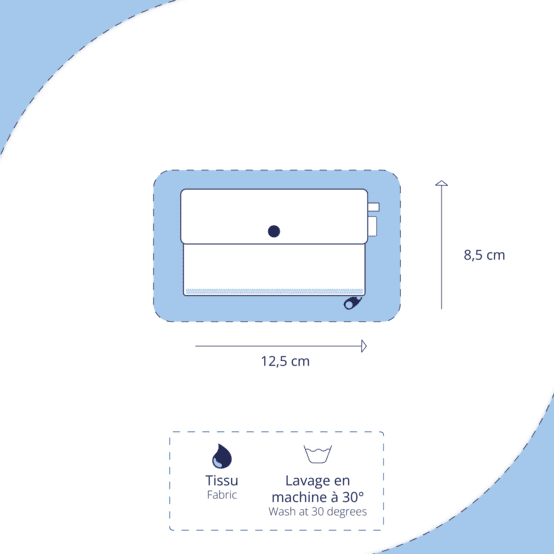 Mini pochette porte-monnaie fuchsia pailleté