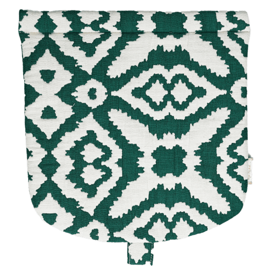 Rabat petite besace jacquard vert