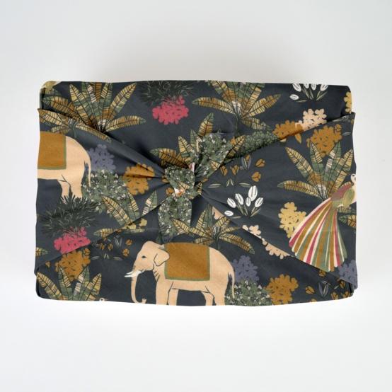 Furoshiki grand 73 x 73 cm eden indien