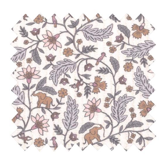 Tissu effet matelassé rêve de jasmin