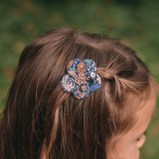 Mini Barrette Pétales de Fleur monet lilas