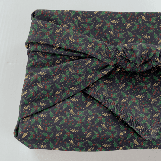 Furoshiki petit 35 x 35 cm ex2350 houx marine