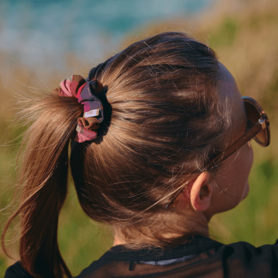 Petit Chouchou tartan lurex rubis