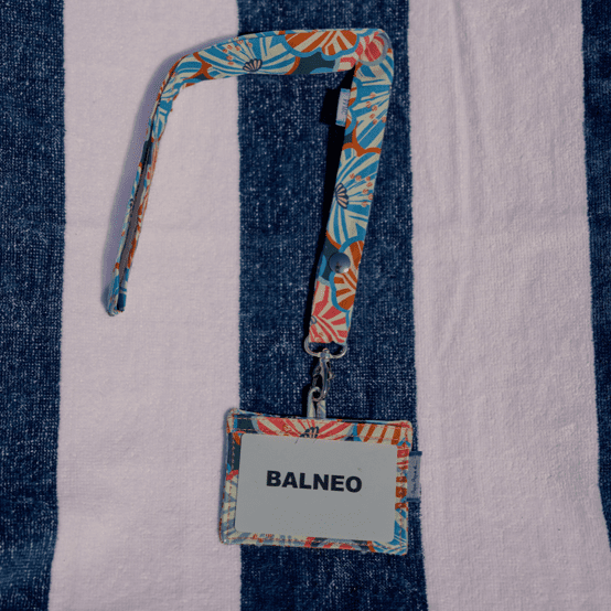 Porte-clés collier anémones rayées
