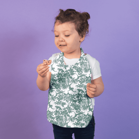 Serviette enfant élastique jungle vintage