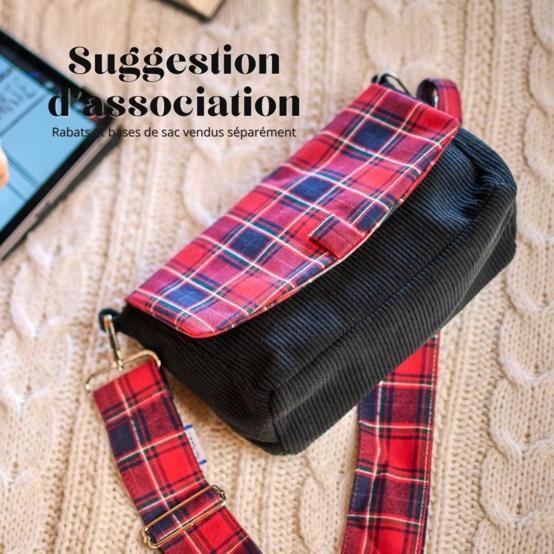 Base sac compagnon  velours côtelé noir