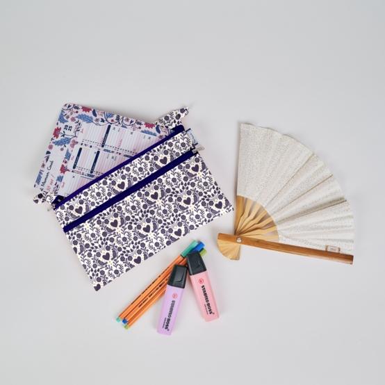 Pochette plate Aloïs scandinavia bleu