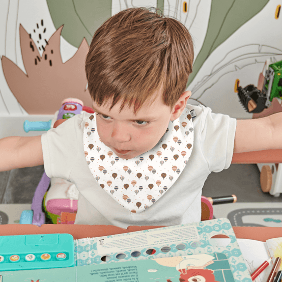 Bavoir bandana montgolfiere