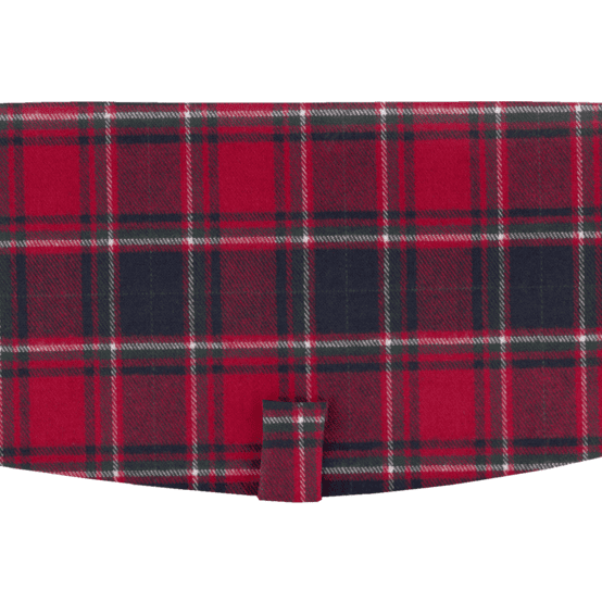 Rabat sac compagnon tartan rouge