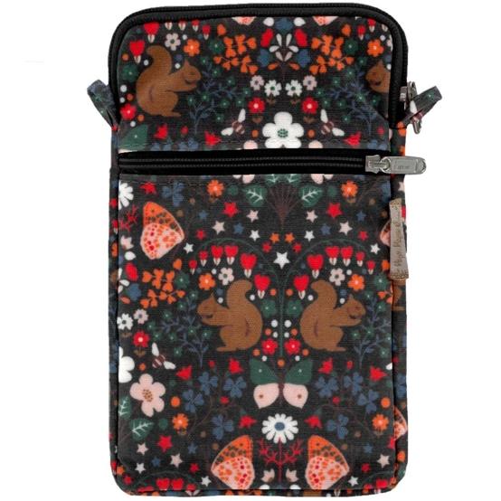 Pochette téléphone matelassée casse noisette