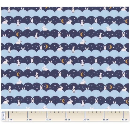 Tissu coton au mètre lapinuit