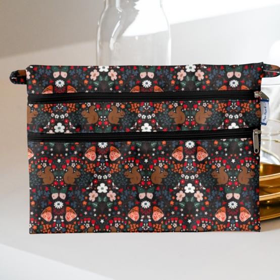 Pochette plate Aloïs casse noisette