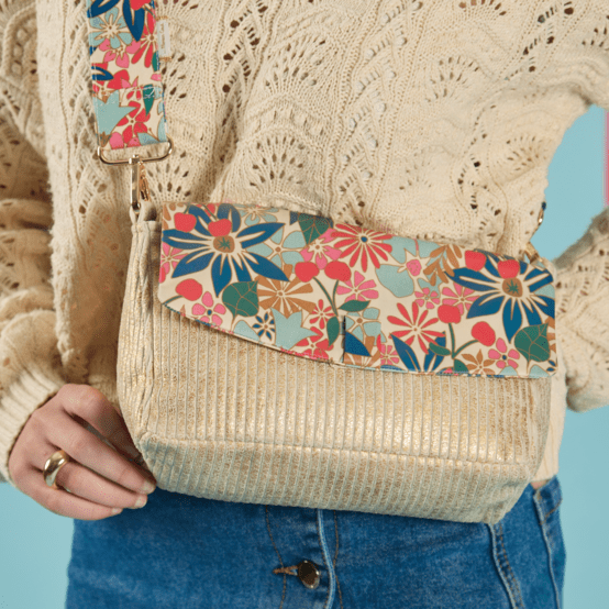 Rabat sac compagnon cerise en fleur