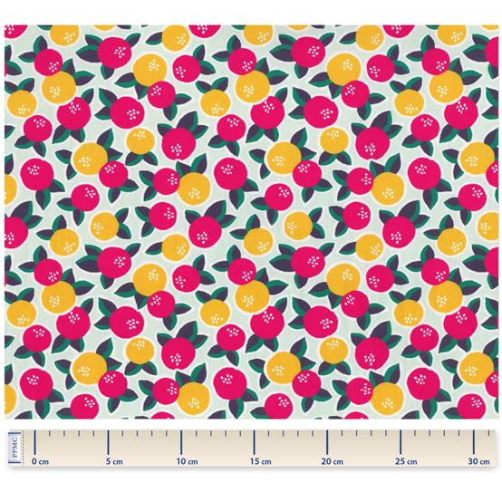 Tissu voile agrumes pop