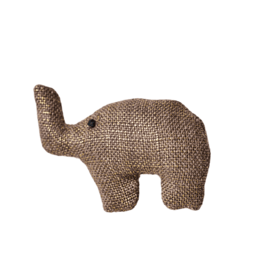 Barrette Eléphanteau lin cuivré