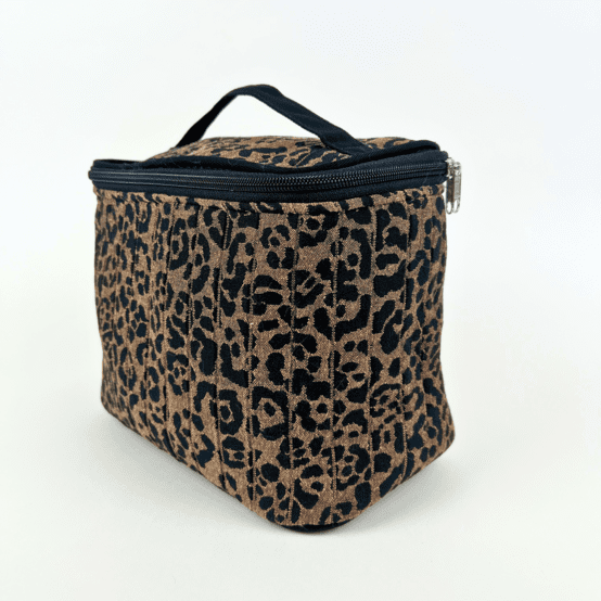 Vanity grand leopard matelassé moka