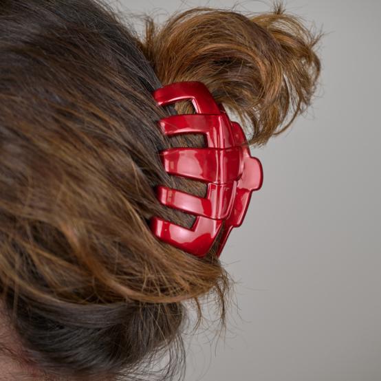 Grande pince arrondie rouge glossy