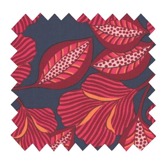 Coupon tissu 1 m ex2577 calypso bordeaux