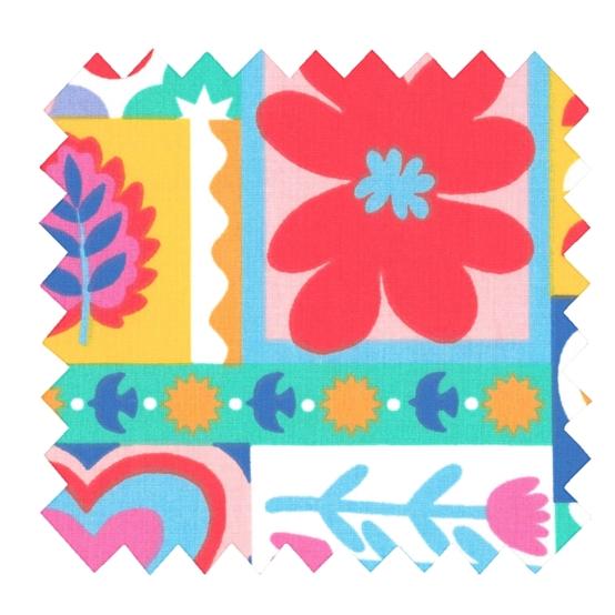 Tissu coton au mètre ex2641 patchpop multicolore