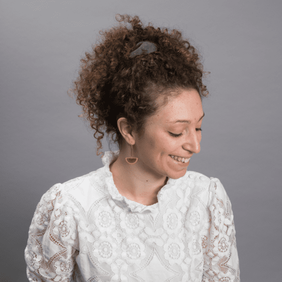 Chouchou gaze pois or kaki