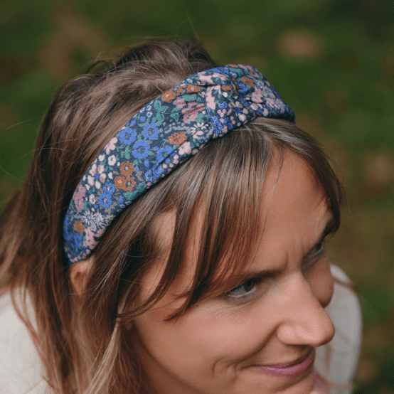 Serre-tête Large Croisé monet lilas